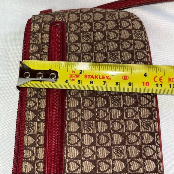 Brighton Brown and Red Designer Wallet Card Organizer Wristlet - Picture 9 of 10